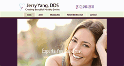 Desktop Screenshot of jerryyangdds.com