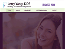 Tablet Screenshot of jerryyangdds.com